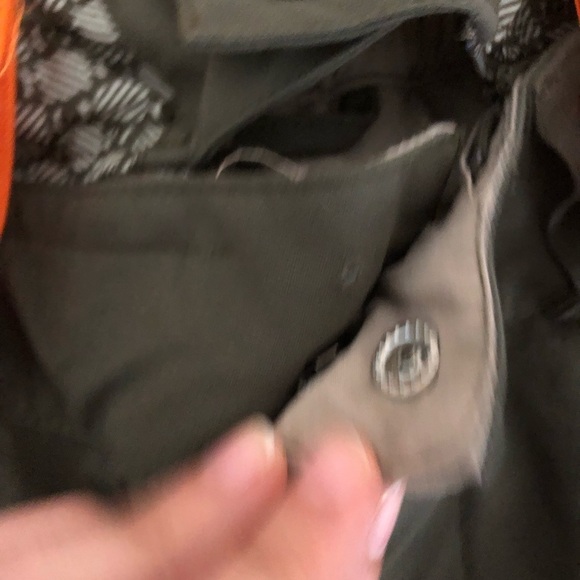 Men DC GREEN Snow pants with Orange suspenders - Picture 15 of 16